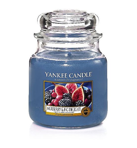 Vonná svíčka Yankee Candle Mulberry Fig Delight classic střední 411g/90hod
