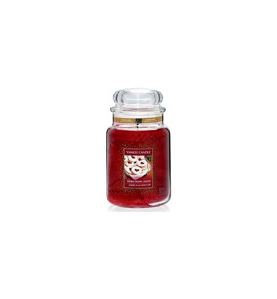 Vonná svíčka Yankee Candle Merry Berry Linzer classic velký 623g/150hod