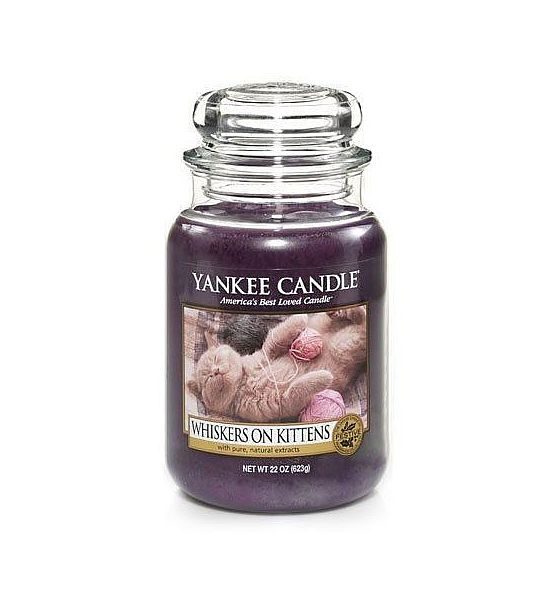 Vonná svíčka Yankee Candle Whiskers On Kittens classic velký 623g/150hod