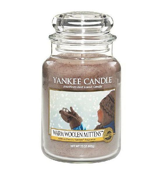 Vonná svíčka Yankee Candle Warm Woolen Mittens classic velký 623g/150hod