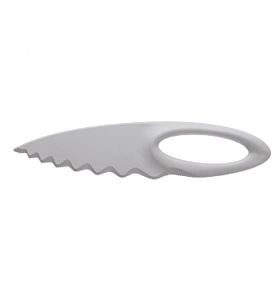 Plastový nůž Koziol Sahsa L šedý 30x7x2 cm