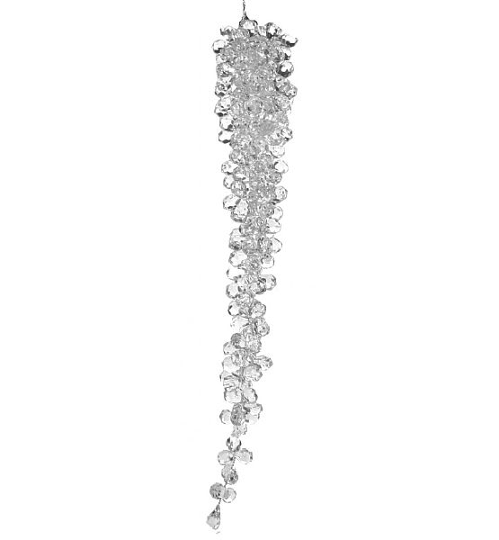 Vánoční ozdoba diamantový rampouch Shishi průhledný 30cm