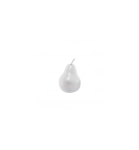 Dekorační hruška Sia Home Fashion umělá bílá 8 cm