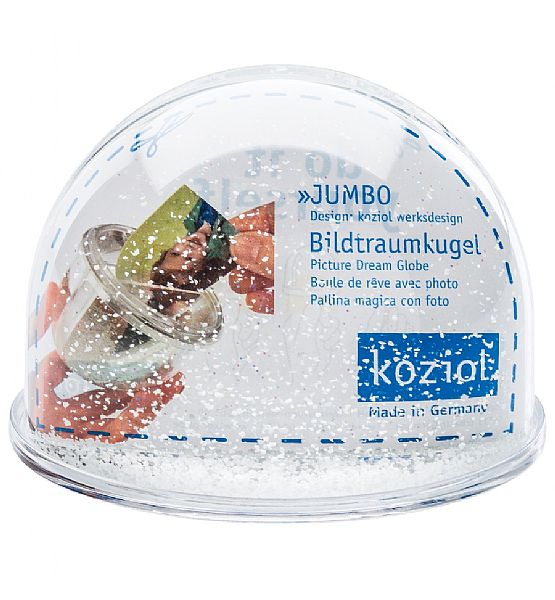 Vánoční dekorace sněžítko Koziol, výška 10cm, průměr 13,5cm