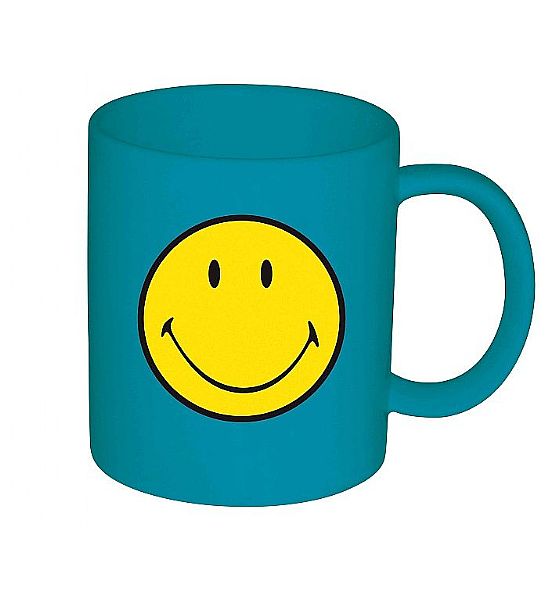 Hrnek Zak Designs Smiley modrý plast 350ml
