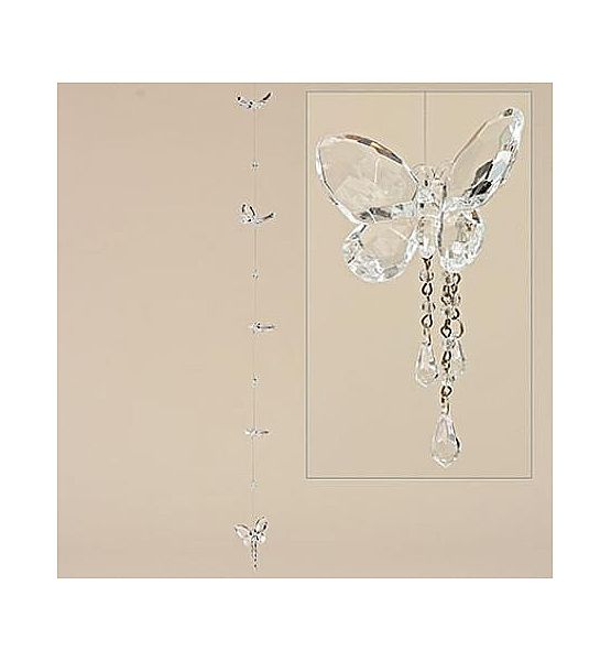 Dekorace na zavěšení motýlci Boltze akryl 140 cm