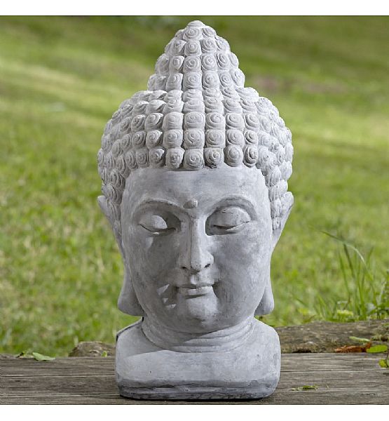 Dekorace Budha hlava Boltze cement 48x24x24 cm
