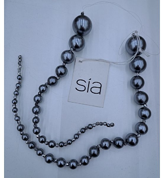 Vánoční ozdoba na zavěšení perly Sia Home Fashion set 2 ks