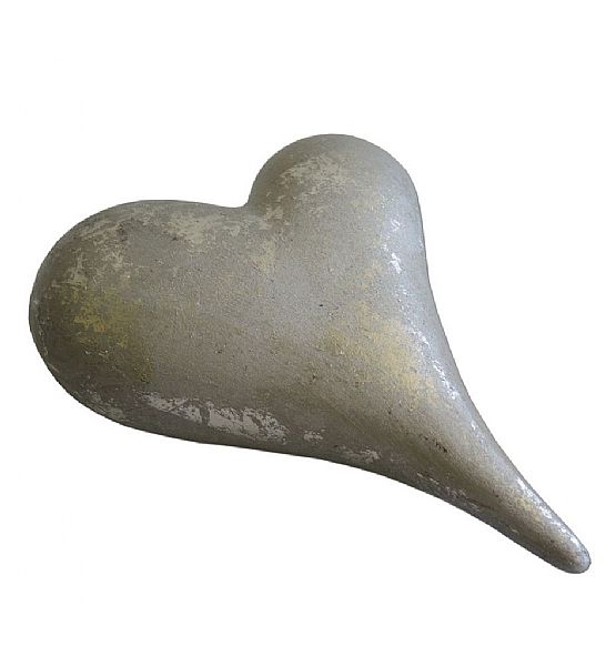 Dekorační srdce Stardeco keramika 19x15cm