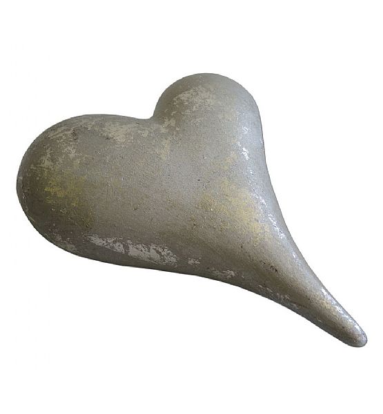 Dekorační srdce Stardeco keramika 13,5x11cm