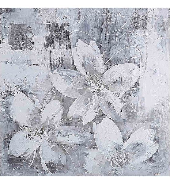 Obraz Stardeco květiny bílé 90x90cm