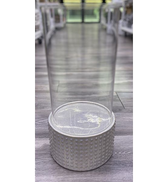 Svícen Sia Home Fashion perleťový 42x21cm