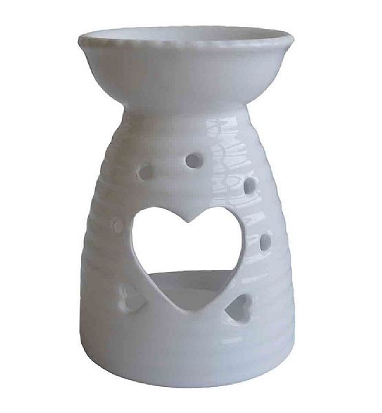 Aromalampa Stardeco keramika bílá 13,5x9,5 cm