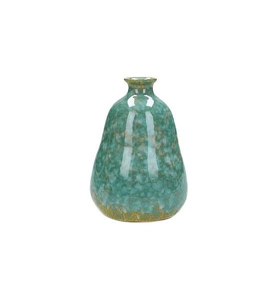 Váza keramická, zelená 9x9x12,5cm