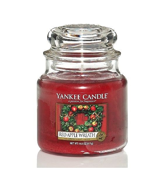 Vonná svíčka Yankee Candle Red Apple Wreath classic střední 411g/90hod