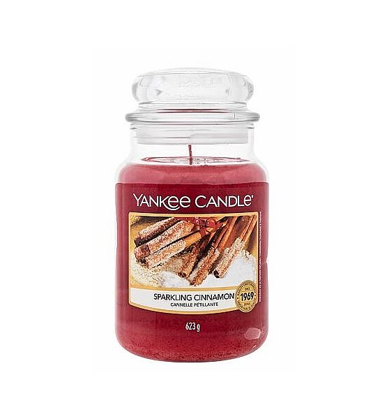 Vonná svíčka Yankee Candle Sparkling Cinnamon classsic velký 623g/150hod