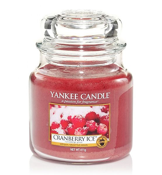 Vonná svíčka Yankee Candle Cranberry Ice classic střední 411g/90hod