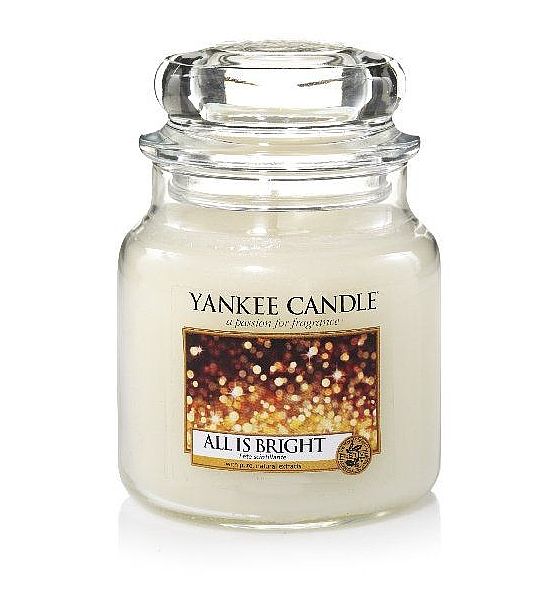 Vonná svíčka Yankee Candle All Is Bright classic střední 411g/90hod