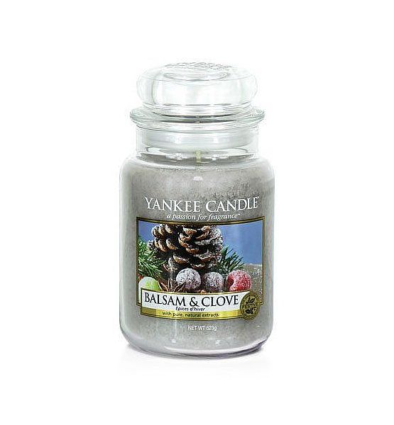 Vonná svíčka Yankee Candle Balsam Clove classic velký 623g/150hod