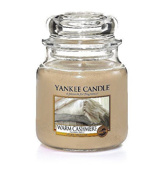 Vonná svíčka Yankee Candle Warm Cashmere classic střední 411g/90hod