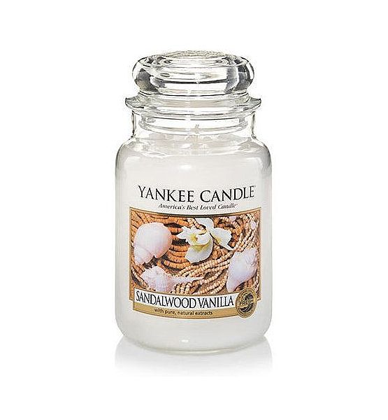 Vonná svíčka Yankee Candle Sandalwood Vanilla classic velký 623g/150hod