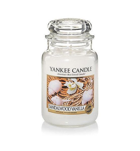 Vonná svíčka Yankee Candle Sandalwood Vanilla classic velký 623g/150hod