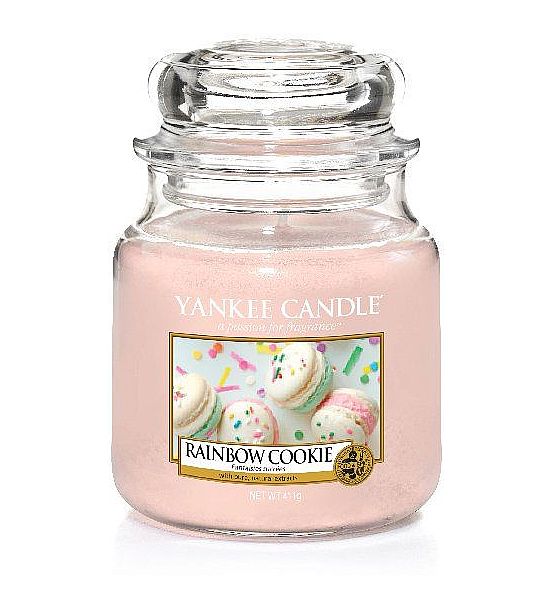 Vonná svíčka Yankee Candle RAINBOW COOKIE classic střední 411g/90hod