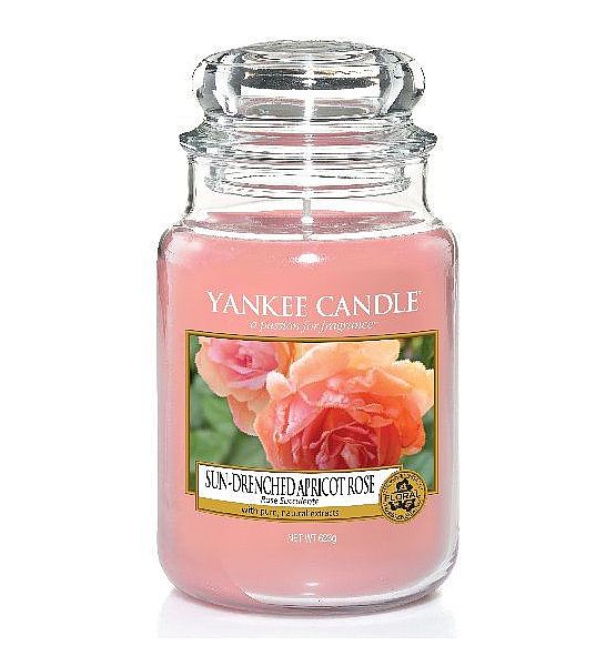 Vonná Svíčka Yankee Candle Sun Drenched Apricot Rose classic velký 623g/150hod