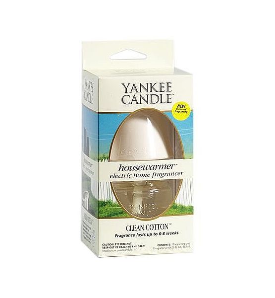 Vůně do zásuvky + strojek Yankee Candle Clean Cotton