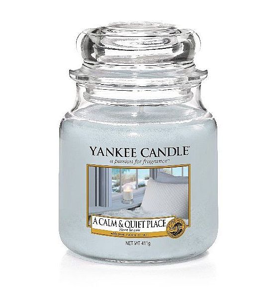 Vonná svíčka Yankee Candle A Calm Quiet Place classic střední 411g/90hod