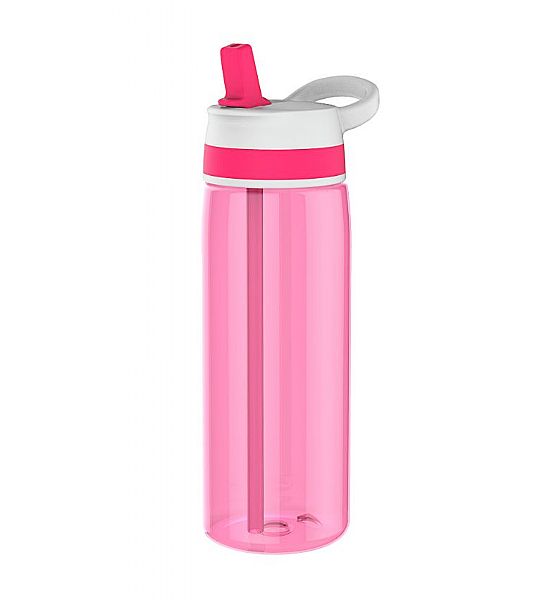 Láhev Zak Designs s brčkem běžecká růžová plastová 750 ml