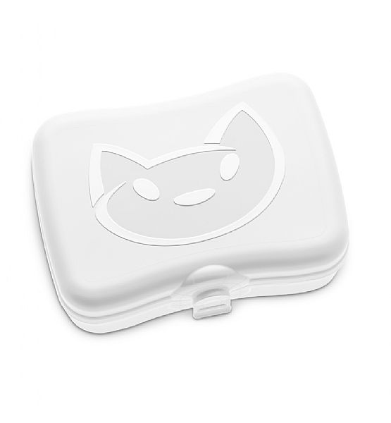 Chlebníček Koziol kočka bílý plast 16,5x11,5x6,5 cm