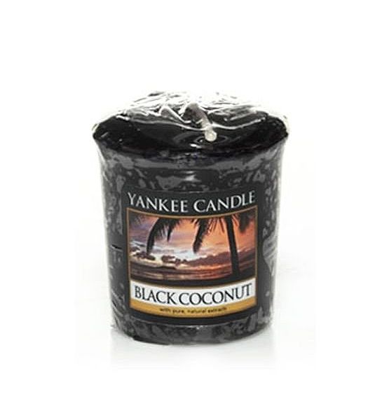 Vonná votivní svíčka Yankee Candle Black Coconut 49g/15hod