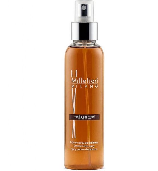 Bytový parfém ve spreji Millefiori Milano VANILLA & WOOD 150ml