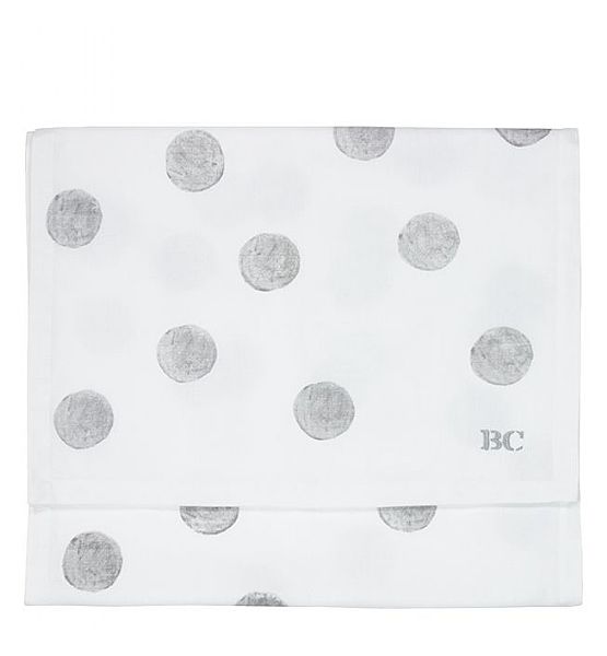 Běhoun Bastion Collections bílý s šedými tečkami 50x160 cm