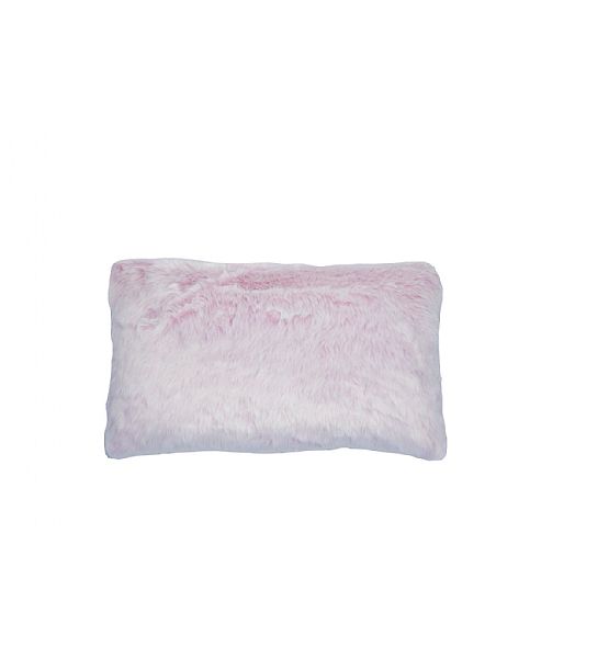 Polštář Bastion Collections růžový chlupatý 30x50 cm