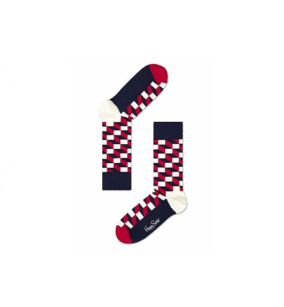 Barevné ponožky Happy Socks se vzorem Filled Optic - M-L (41-46)