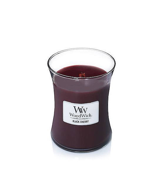 Vonná svíčka WoodWick - Black Cherry 275g/55 - 65 hod