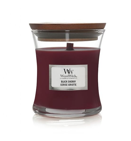 Vonná svíčka WoodWick - Black Cherry 85g/20 - 30 hod