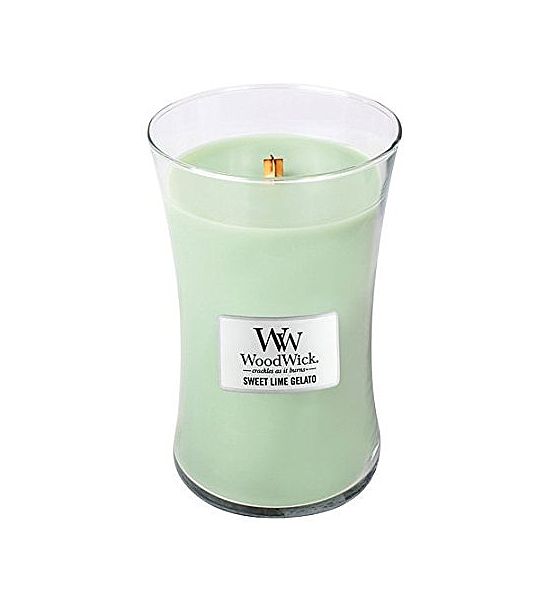 Vonná svíčka WoodWick - Sweet Lime Gelato 609g/110 - 120 hod