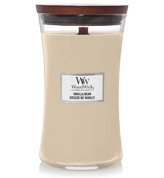 Vonná svíčka WoodWick - Vanilla Bean 609g/110 - 120 hod