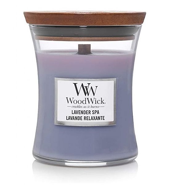 Vonná svíčka WoodWick - Lavender Spa 275g/55 - 65 hod
