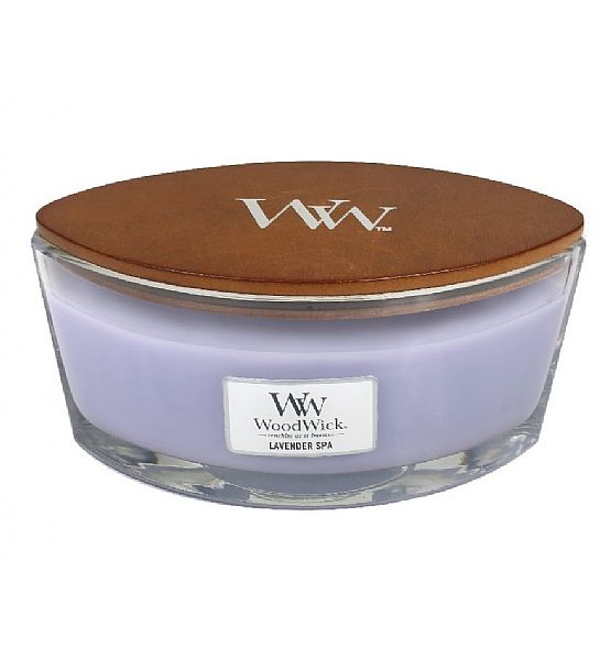 Vonná svíčka WoodWick - Lavender Spa 453g/30 - 40 hod