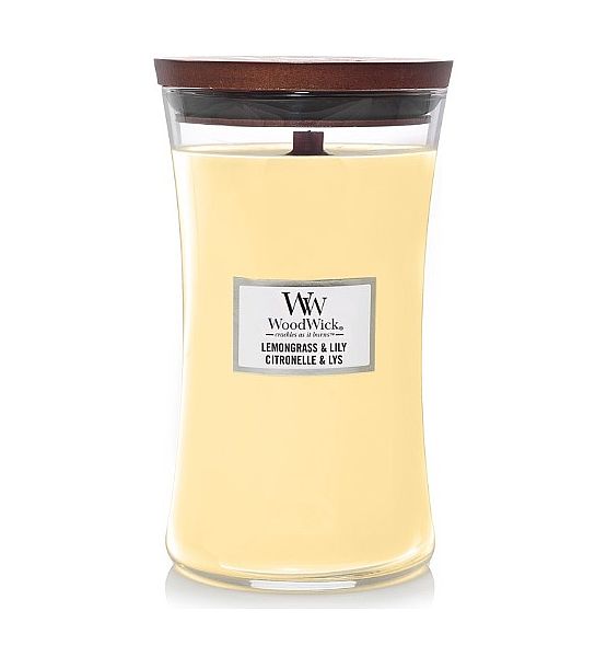 Vonná svíčka WoodWick - Lemongrass Lily 609g/110 - 120 hod