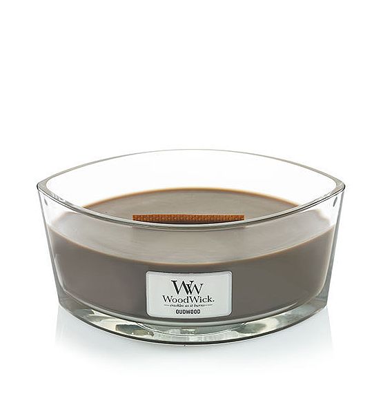 Vonná svíčka WoodWick - Oudwood 453g/30 - 40 hod