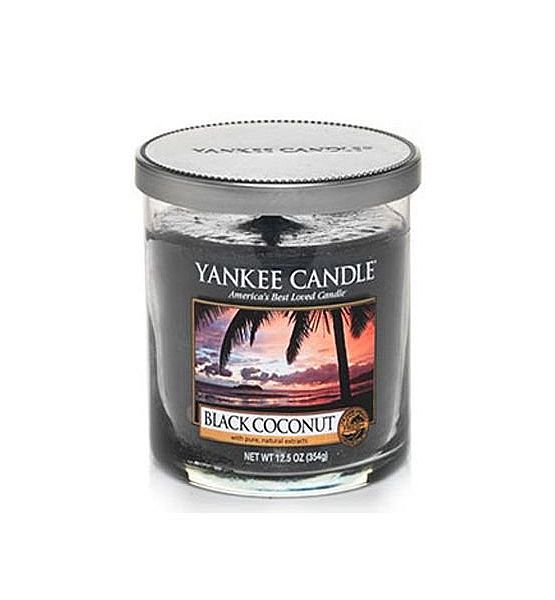 Vonná svíčka Yankee Candle Black Coconut decor malý 198g/35 hod