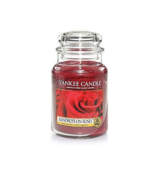 Vonná svíčka Yankee Candle Raindrops on Roses classic velký 623g/150hod.