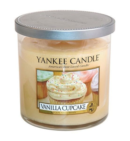 Vonná svíčka Yankee Candle Vanilla Cupcake decor malý 198g/35hod