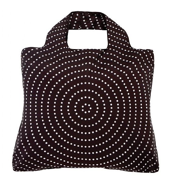 Nákupní taška Envirosax černá s puntíky 50X42 cm