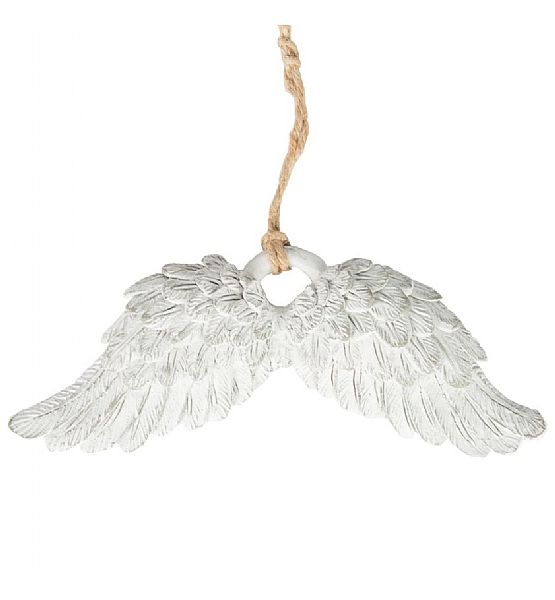 Dekorace na zavěšení andělská křídla SASS & BELLE 14x6 cm